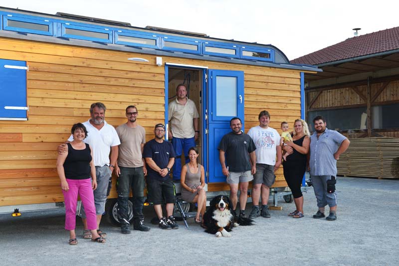 Team von Holzbau Pletz bei der Arbeit
